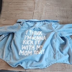 Denim button down shirt